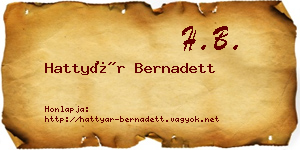 Hattyár Bernadett névjegykártya